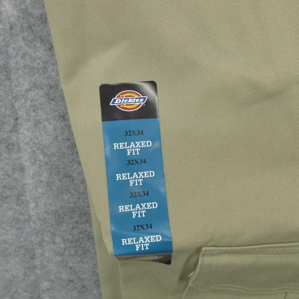 Dickies Cargo Pants Mens 32x34 Relaxed Fit Straight Leg Wrinkle Resistant New
